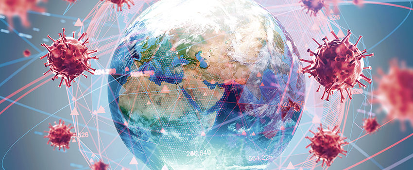 Global virus and disease spread, coronavirus